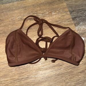 Lena Chocolate Brown Bikini Top